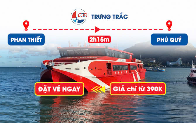Tàu Trưng Trắc: Phan Thiết - Phú Quý