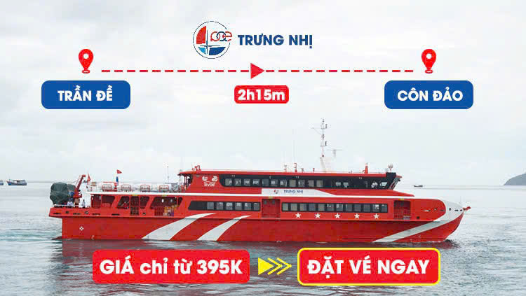 Tàu Trưng Nhị: Trần Đề (Sóc Trăng) - Côn Đảo