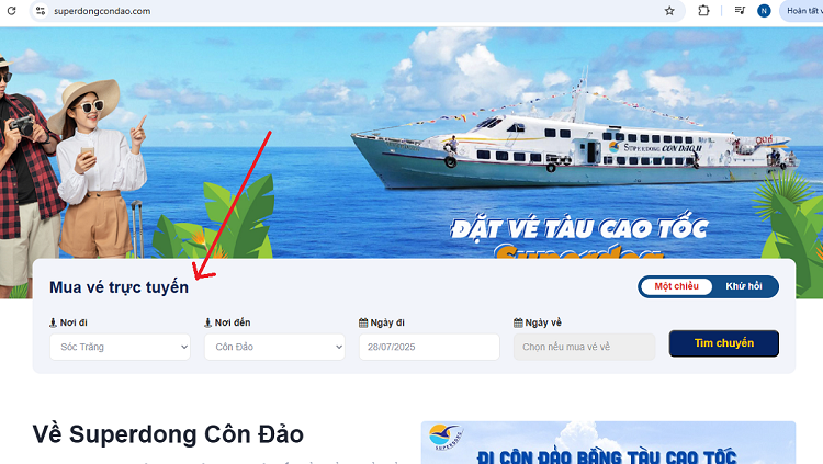 Không Cần Ra Bến! Đặt Vé Tàu Côn Đảo Online Chỉ 3 Phút